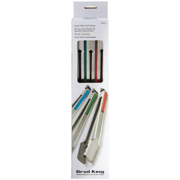 3 Pack Grilling Tongs