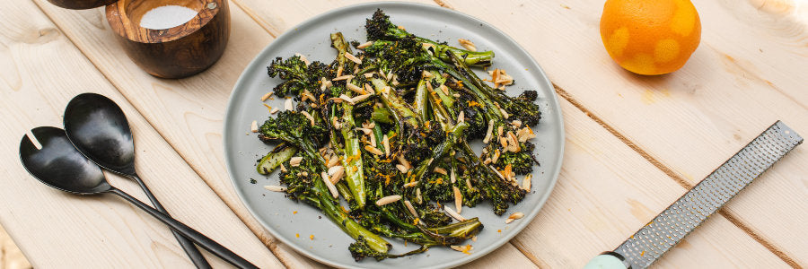 Bimbós brokkoli pörkölt narancsos vinaigrette-tel