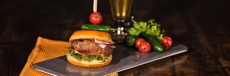 Tüzes marhaburger