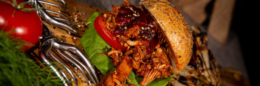 Pulled jackfruit szendvics