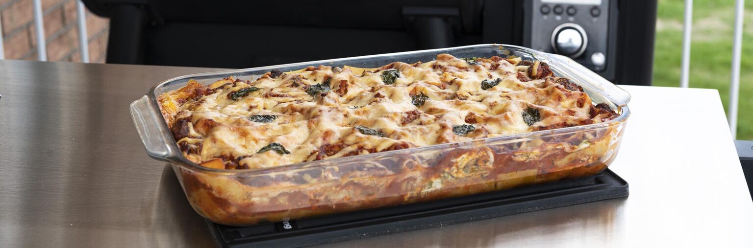Füstölt padlizsános lasagne