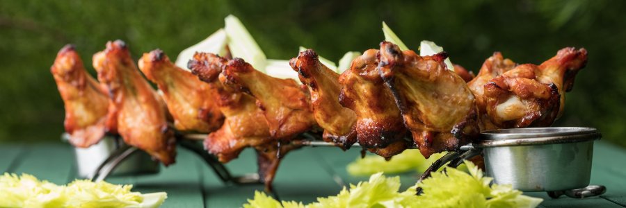 Édes-csípős BBQ csirkeszárny