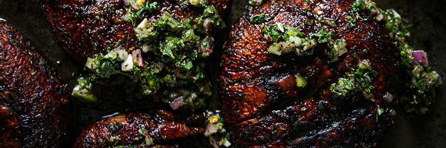 Pácolt grillezett portobello gomba