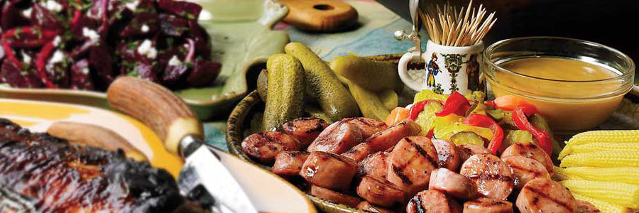 Grillezett Oktoberfest-kolbász