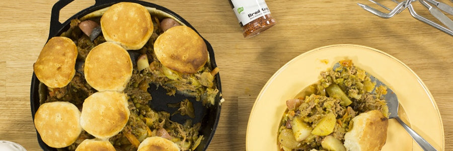 Pulled pork serpenyős pite