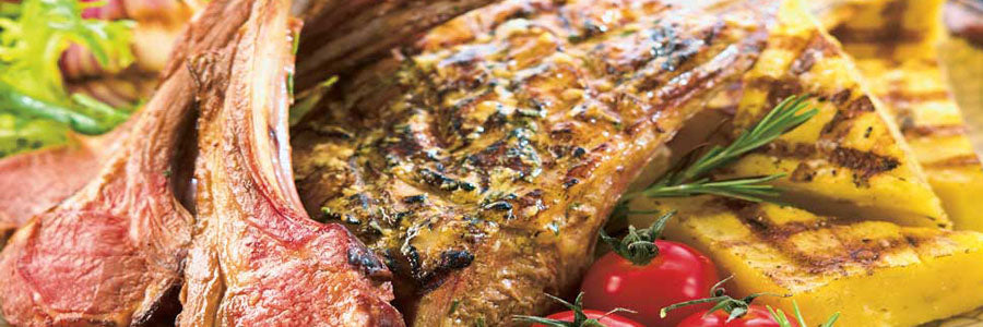 Bárányborda (rack of lamb) a grillen