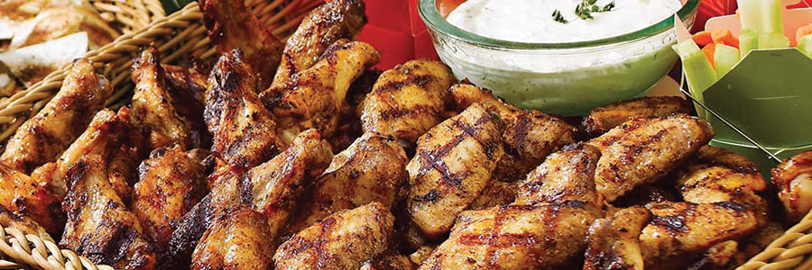 Grillezett csirkeszárny roquefort mártogatóssal