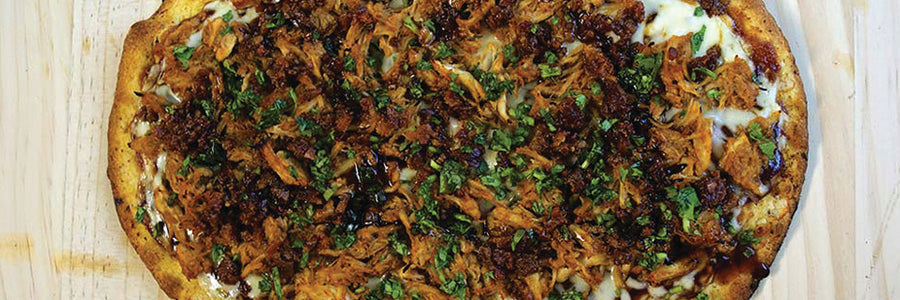 Pulled pork pizza