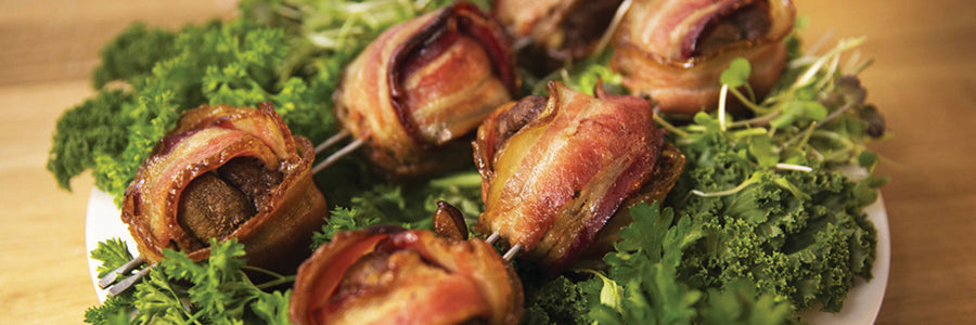 Grillezett baconös húsgombóc