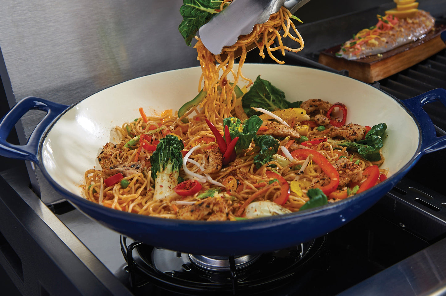 Cast Grilling Wok