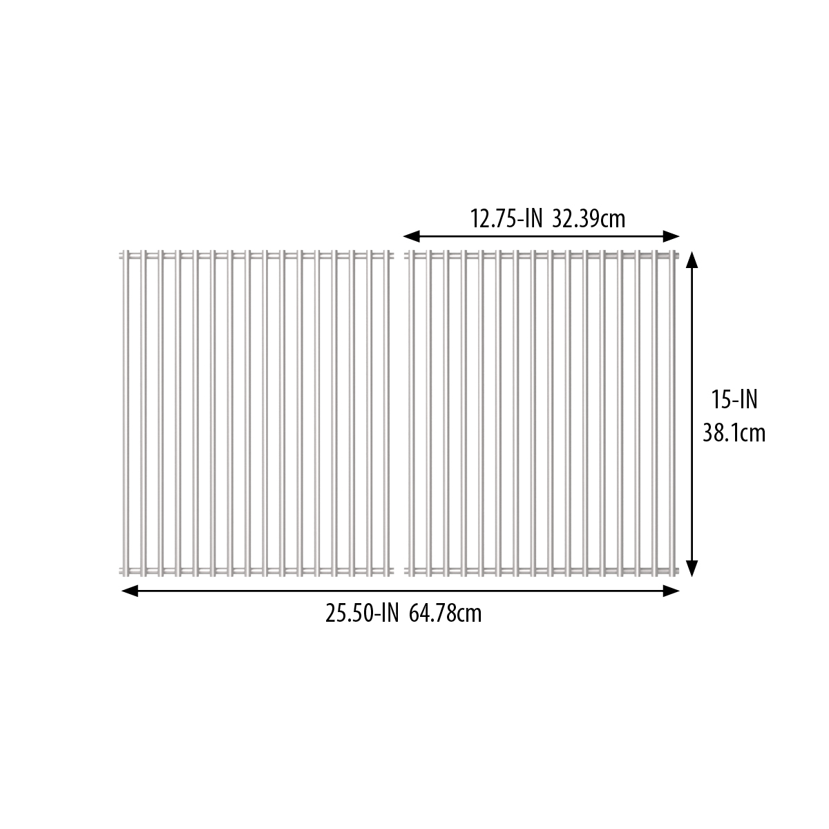 15" X 12.75" Stainless Steel Cooking Grids