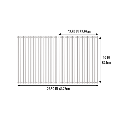 15" X 12.75" Stainless Steel Cooking Grids