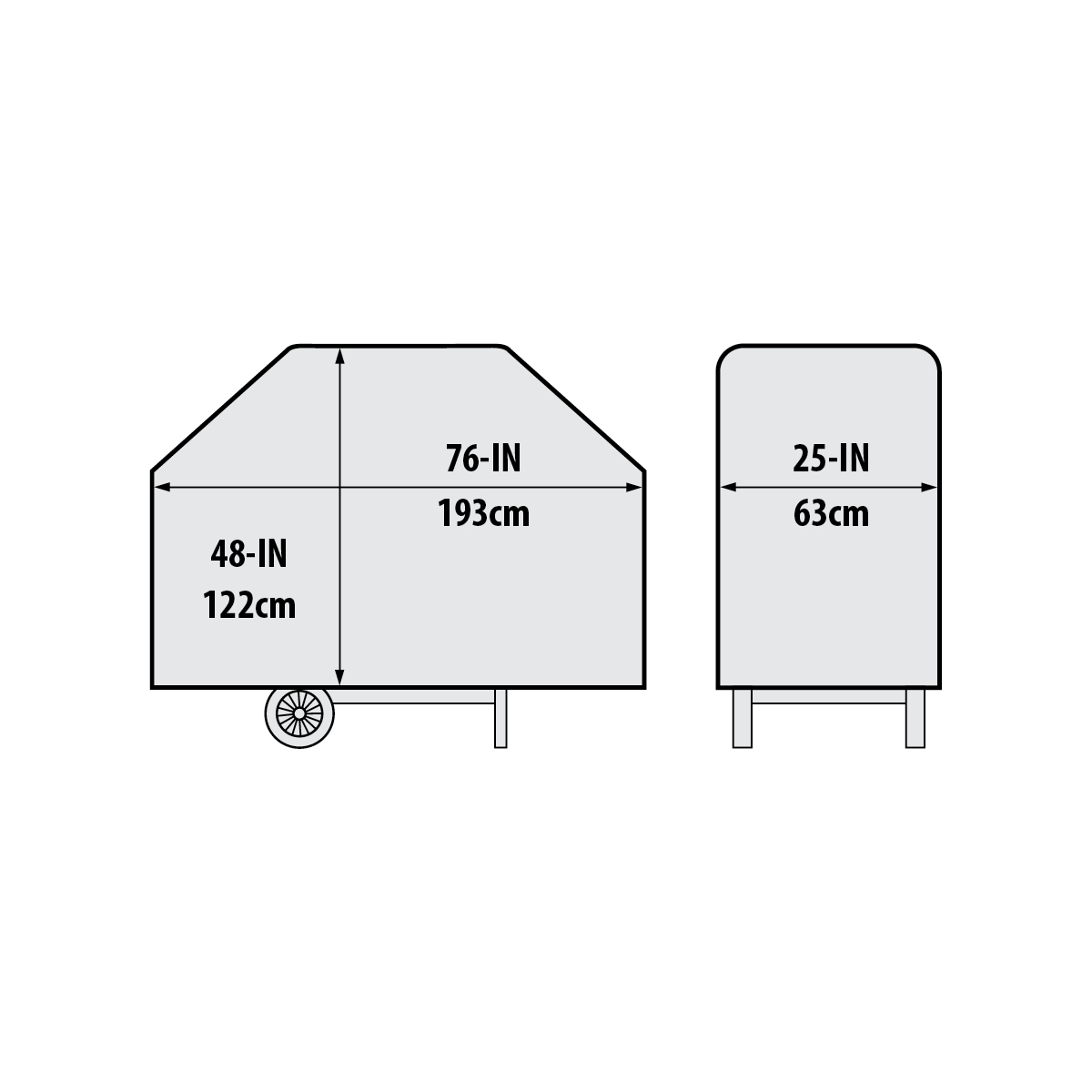 76" Premium Pvc Polyester Cover