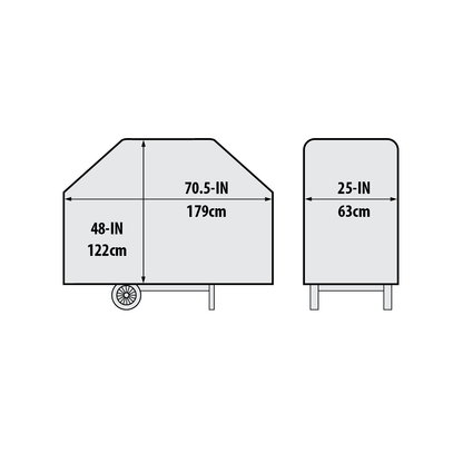 70.5" Premium Pvc Polyester Cover